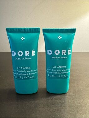 Dore La Creme All In One Daily Moisturizer 20 ml .67 oz Travel Size NEW X2